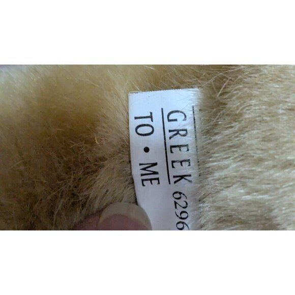 Camp Seafarer Teddy Bear In Navy Shirt Its All Greek to me 12" - Picture 6 of 7